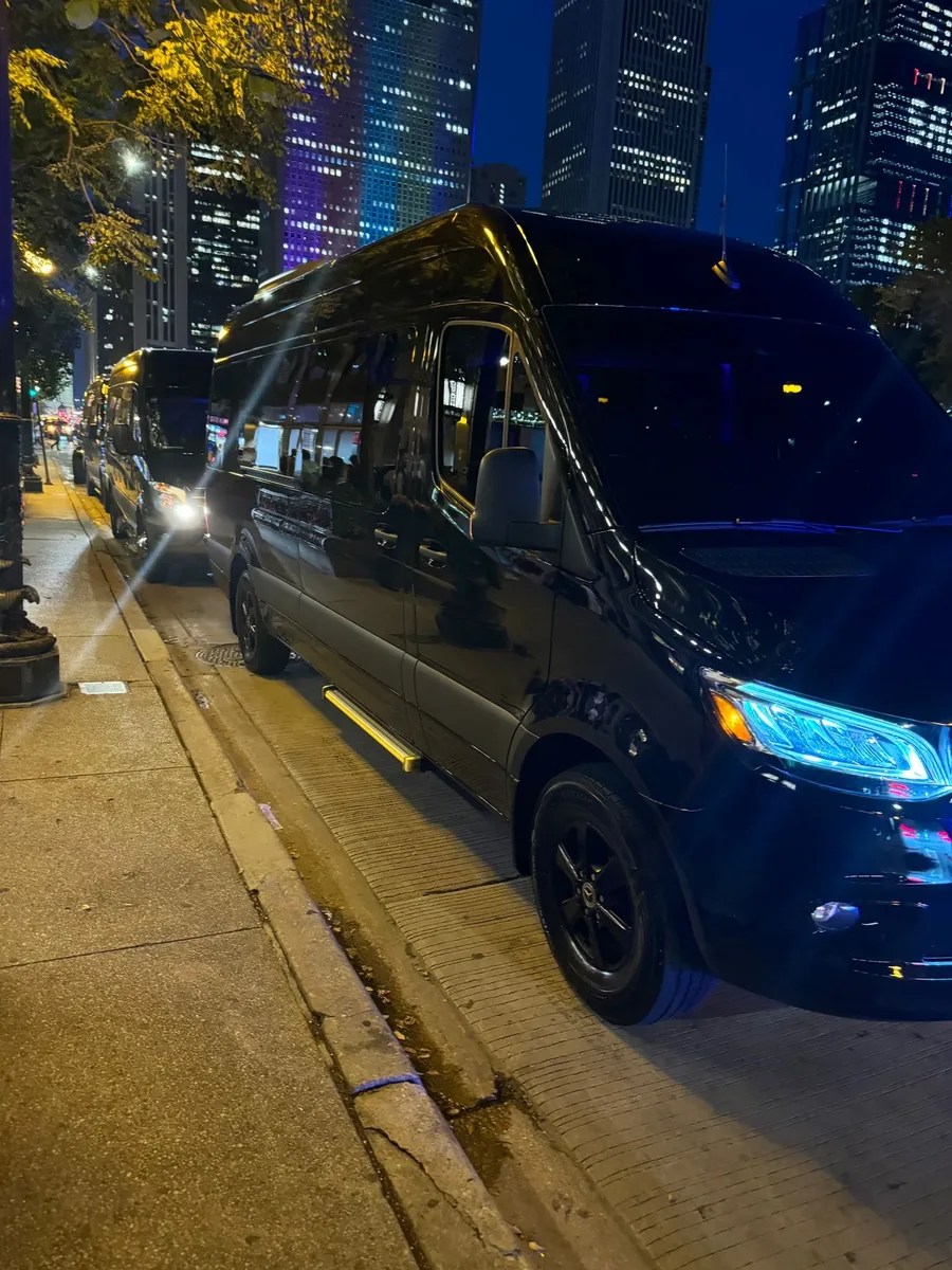 Mercedes Sprinter van for Chicago airport group transport